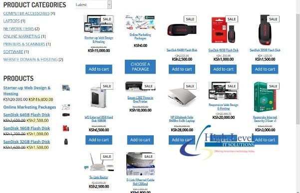 WOOCOMMERCE e-commerce